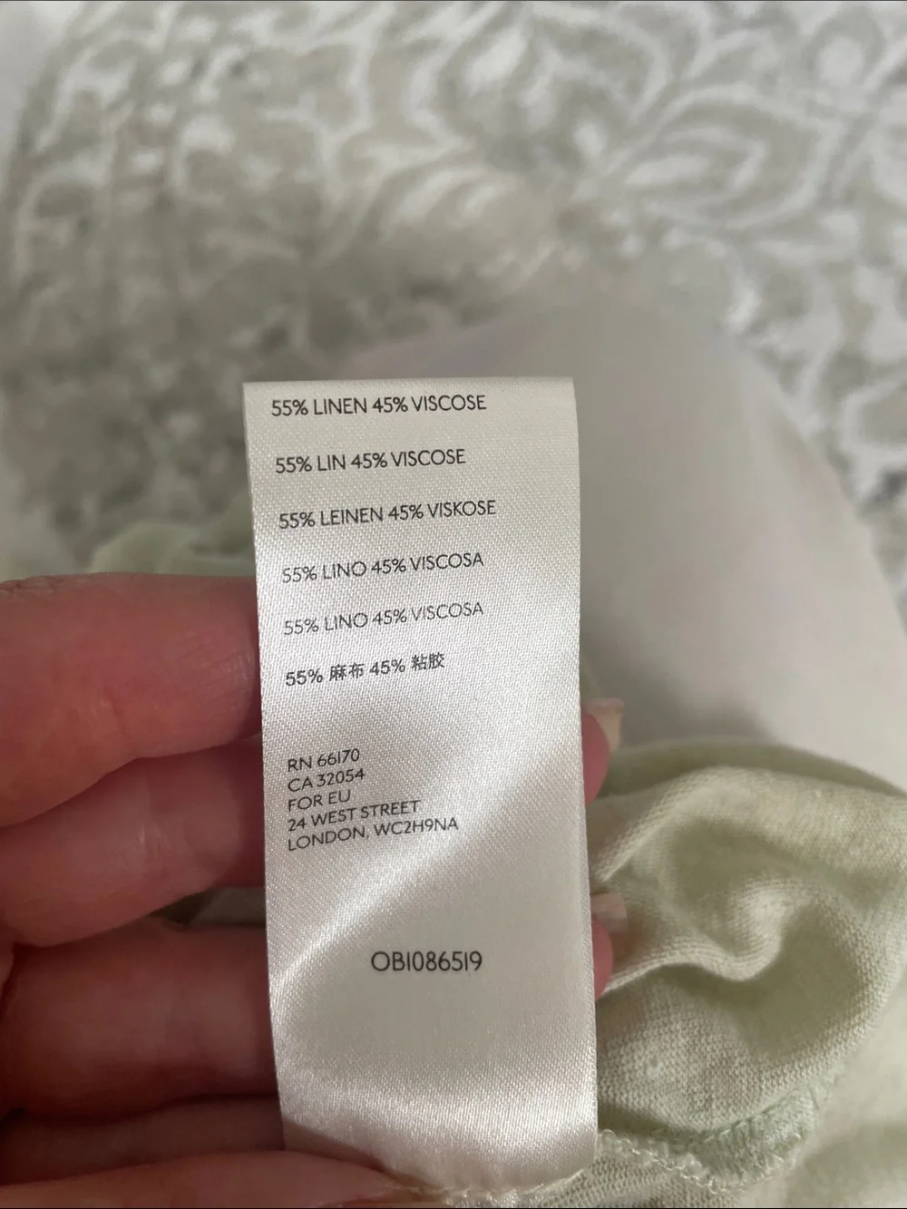 Free People Light Sage V-Neck Tank Top